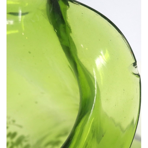 321 - Six pieces of Mary Gregory glass including a jug, largest H: 17 cm. P&P Group 3 (£25+VAT for the fir... 