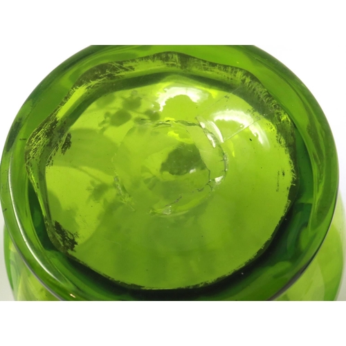 321 - Six pieces of Mary Gregory glass including a jug, largest H: 17 cm. P&P Group 3 (£25+VAT for the fir... 