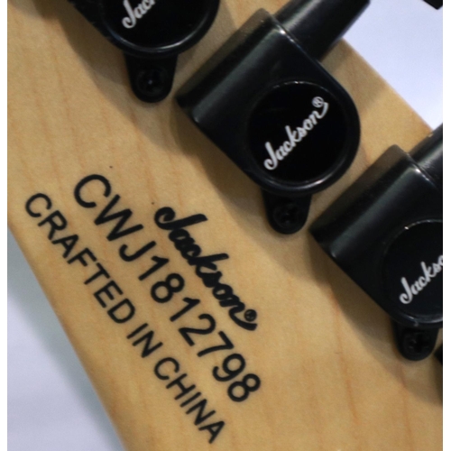 363 - Jackson JS series Dinky Minion JS1X purple electric guitar. P&P Group 3 (£25+VAT for the first lot a... 