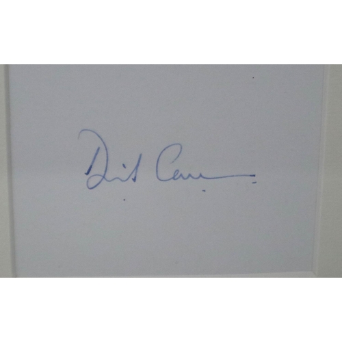 375 - Framed David Cameron press photograph and signature. P&P Group 2 (£18+VAT for the first lot and £3+V... 