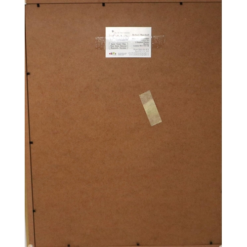 375 - Framed David Cameron press photograph and signature. P&P Group 2 (£18+VAT for the first lot and £3+V... 