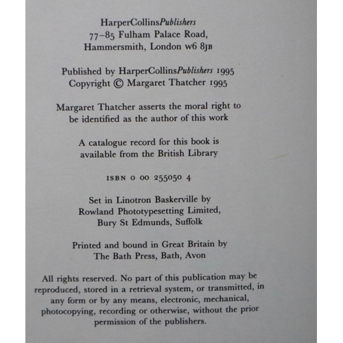 376 - Signed copy of Margaret Thatchers The Path To Power hardback book, lacking provenance. P&P Group 1 (... 