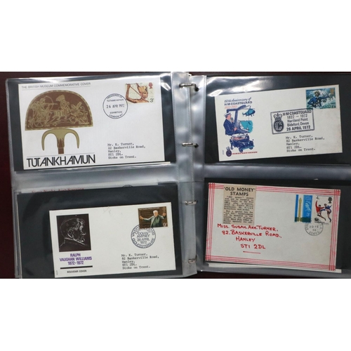 385 - Album of first day covers. P&P Group 1 (£14+VAT for the first lot and £1+VAT for subsequent lots)