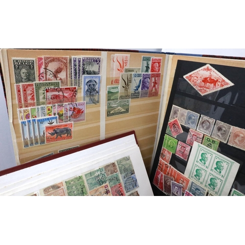 390 - Six Great Britain and world stamp albums. P&P Group 2 (£18+VAT for the first lot and £3+VAT for subs... 