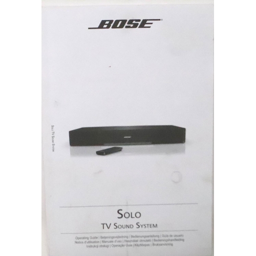 400 - Bose Solo TV sound system. Not available for in-house P&P