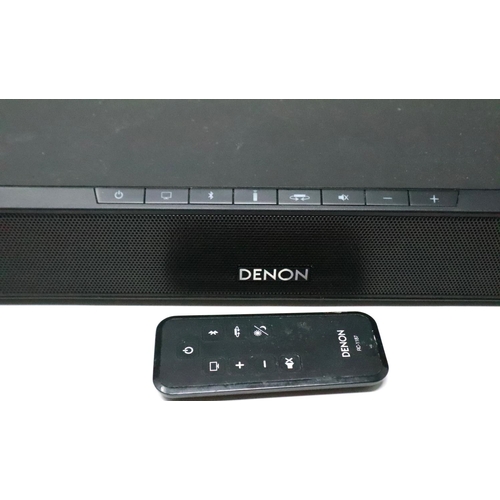 401 - Denon TV speaker base, model DHT-T100 with remote, no power supply. P&P Group 3 (£25+VAT for the fir... 