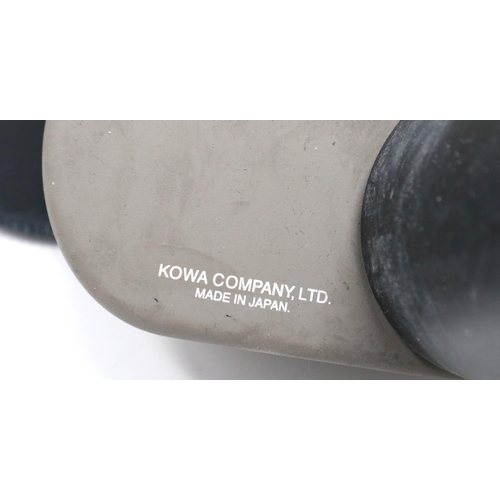 418 - Kowa TSN-821 spotting scope with 32x wide eyepiece, front and rear lens caps and a Manfrotto 681 tel... 