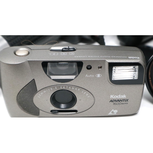 429 - Fujica camera and other items in a hard case. P&P Group 1 (£14+VAT for the first lot and £1+VAT for ... 