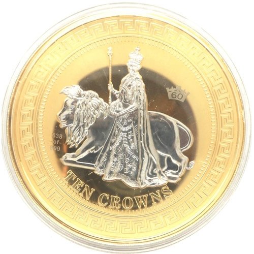 1096 - 2012 Super Crown for the Diamond Jubilee by The London Mint, limited edition 638/999, boxed with cer... 