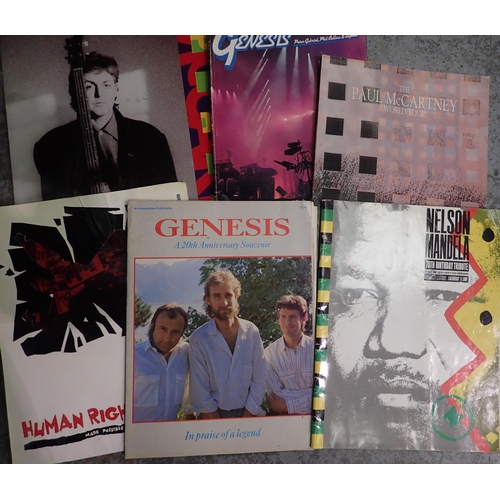 1170 - Mixed concert programmes including Paul McCartney and Genesis. P&P Group 2 (£18+VAT for the first lo... 