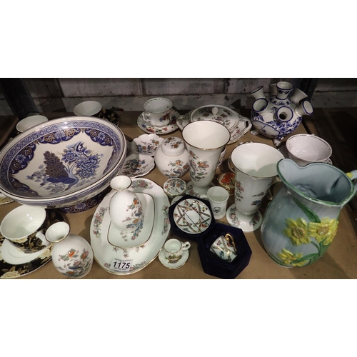 1175 - Mixed ceramics including Royal Worcester and Capo-di-Monte. Not available for in-house P&P