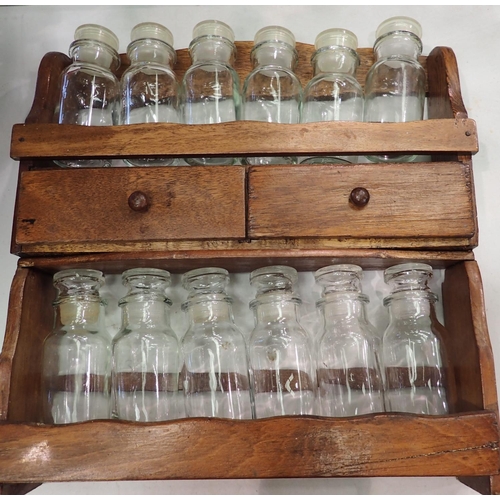 1281 - Twelve bottles in rack with two drawers. Not available for in-house P&P