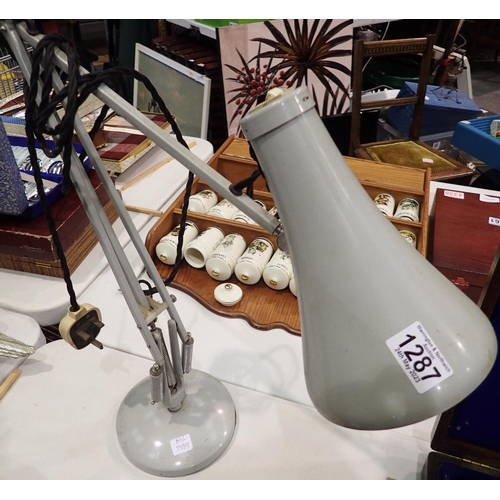 1287 - Herbert Terry anglepoise lamp with base. All electrical items in this lot have been PAT tested for s... 