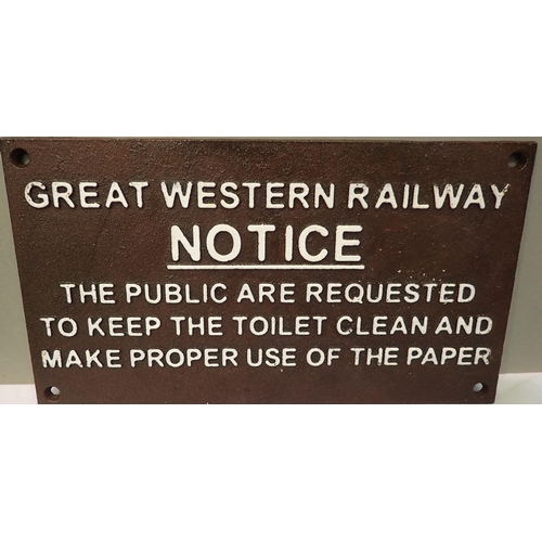 1341 - Great Western sign. P&P Group 1 (£14+VAT for the first lot and £1+VAT for subsequent lots)