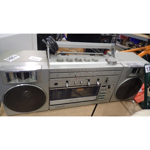 1391 - Toshiba radio cassette RT-S782. All electrical items in this lot have been PAT tested for safety and... 