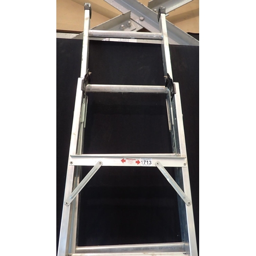 1713 - Set of extending ladders. Not available for in-house P&P