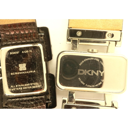 1090 - Two ladies fashion wristwatches to include DKNY, working at lotting. P&P Group 1 (£14+VAT for the fi... 