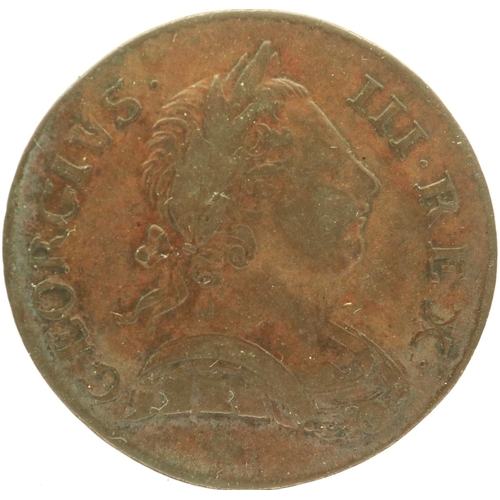 1091 - George III 1772 halfpenny. P&P Group 0 (£5+VAT for the first lot and £1+VAT for subsequent lots)