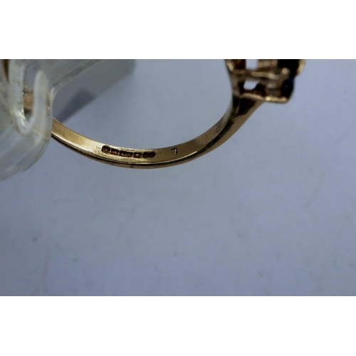 43 - 9ct gold band ring, size M, 2.2g. P&P Group 1 (£14+VAT for the first lot and £1+VAT for subsequent l... 