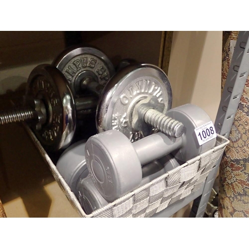 1008 - Quantity of dumbbell weights. Not available for in-house P&P