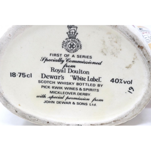 1240 - Royal Doulton First Of A Series Dewars white label Mr Micawber decanter, H: 14 cm. P&P Group 1 (£14+... 