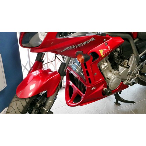 1B - Yamaha Fazer FZR1000, LF51 ZDR, 998cc motorcycle, MOT expired 23/4/2023, currently SORN, upgraded wi... 