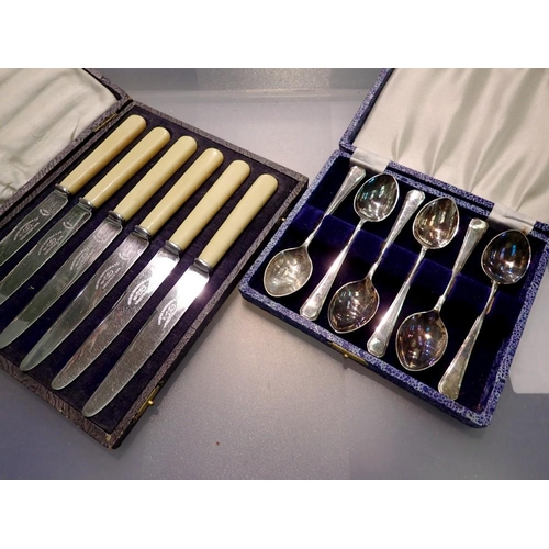 1138 - Two EPNS cased cutlery sets. P&P Group 1 (£14+VAT for the first lot and £1+VAT for subsequent lots)