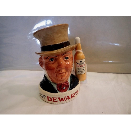 1240 - Royal Doulton First Of A Series Dewars white label Mr Micawber decanter, H: 14 cm. P&P Group 1 (£14+... 