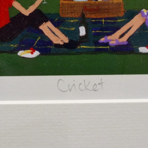 2014 - Signed print Cricket LB07, 167/197. Not available for in-house P&P