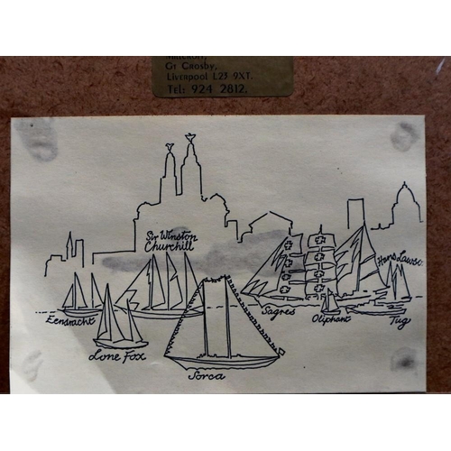 2019 - John Haslam (20th century): Artist signed limited edition print, Tall Ships at Liverpool Waterfront,... 