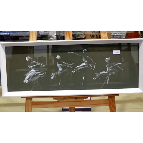 2024 - Anne Hudson (1920-1977): Chalk on paper, Four Ballerinas, signed in pencil, 70 x 24 cm. Not availabl... 