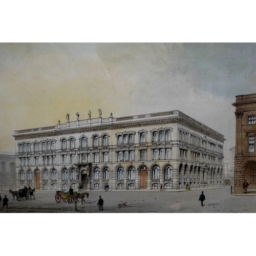 2058 - William Herdman (19th century): chromolithograph, Browns Building Liverpool, with a further 19th cen... 