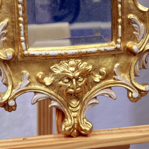 2090 - Contemporary Italianate gilt framed wall mirror, 62 x 31 cm. Not available for in-house P&P