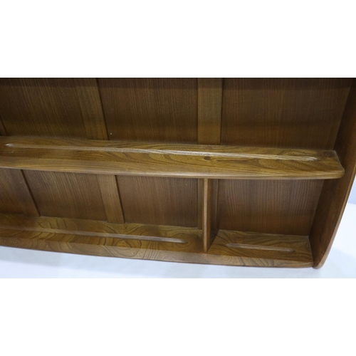 2169 - Ercol elm wall shelf, 107 x 50 cm H. Not available for in-house P&P