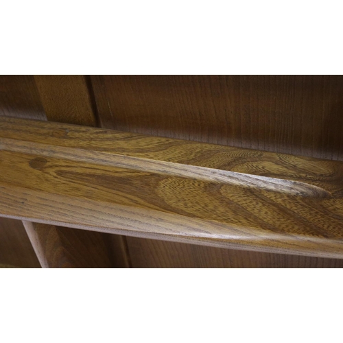 2169 - Ercol elm wall shelf, 107 x 50 cm H. Not available for in-house P&P