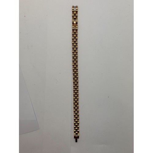 1060 - Rose gold coloured Rolex style bracelet. P&P Group 1 (£14+VAT for the first lot and £1+VAT for subse... 