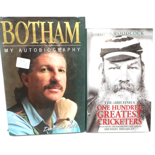 2164 - Botham by Ian Botham, with signed first day cover to inner page, with Don Bradman signed book, One H... 