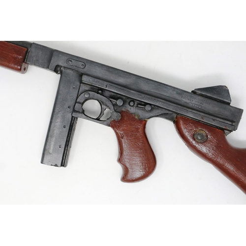 2256 - Rubber Thompson submachine film prop gun used on the set of Saving Private Ryan, calibre .45 M1, wit... 