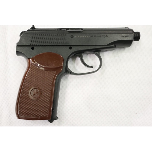 2112 - Umarex Legends PM KGB Co2 air pistol, boxed, lacking silencer. P&P Group 2 (£18+VAT for the first lo... 