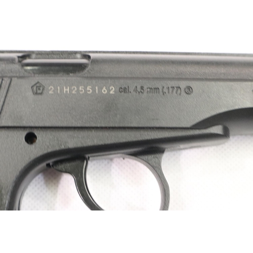 2112 - Umarex Legends PM KGB Co2 air pistol, boxed, lacking silencer. P&P Group 2 (£18+VAT for the first lo... 