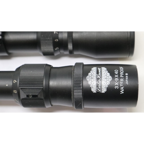 2125 - Two air rifle scopes, Leslie Hewitt and another. P&P Group 2 (£18+VAT for the first lot and £3+VAT f... 