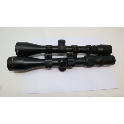 2125 - Two air rifle scopes, Leslie Hewitt and another. P&P Group 2 (£18+VAT for the first lot and £3+VAT f... 