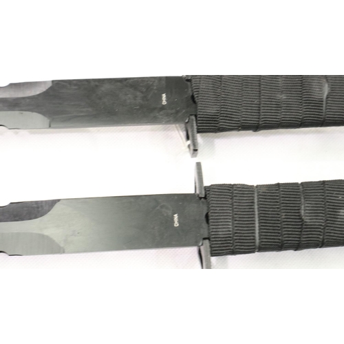 2132 - Chinese twin-piece short sword and canvas sheath. P&P Group 2 (£18+VAT for the first lot and £3+VAT ... 