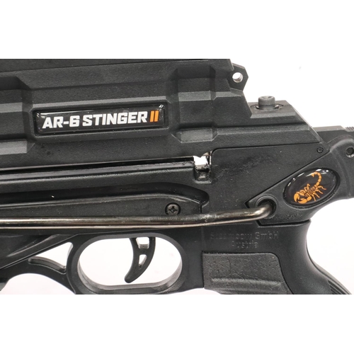 2153 - Steambow AR-6 Stinger II tactical repeating crossbow, with accessories, boxed. P&P Group 2 (£18+VAT ... 