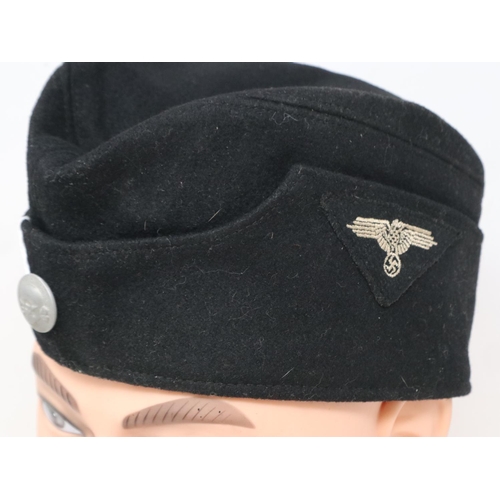 2187 - Third Reich SSVT Overseas side cap dated 1938. P&P Group 2 (£18+VAT for the first lot and £3+VAT for... 