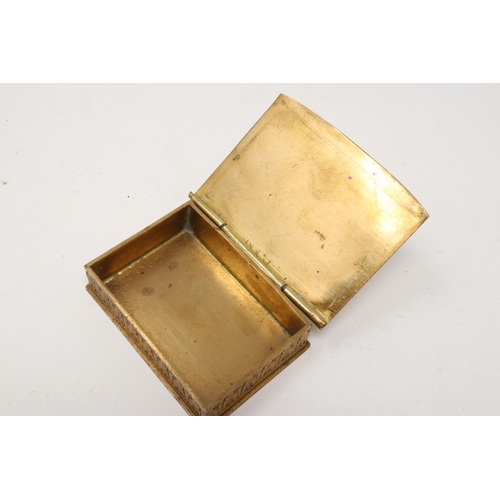 2202 - First Empire French Napoleonic brass snuff or pill box. P&P Group 1 (£14+VAT for the first lot and £... 