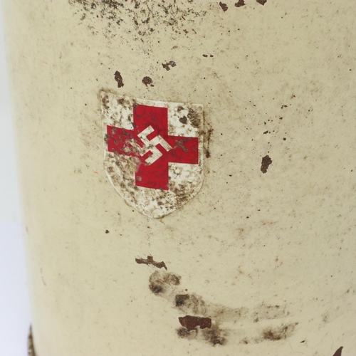 2217 - WWII German Red Cross large soup flask. P&P Group 2 (£18+VAT for the first lot and £3+VAT for subseq... 