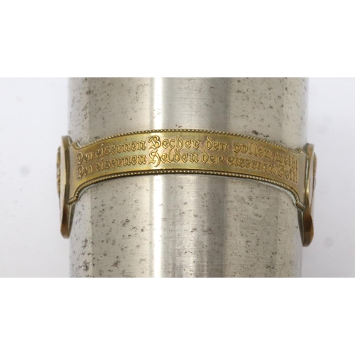 2232 - WWI Austrian Kaiser Wilhelm Franz Joseph veteran officers patriotic cup. P&P Group 2 (£18+VAT for th... 