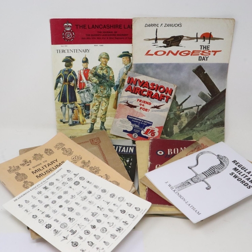 2233 - Mixed Military reference books including Ribbons and Medals by Taffrail and A Guide to Military Muse... 