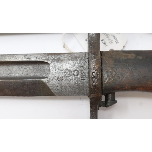 2239 - WWI USA 1905 Pattern Springfield Bayonet, marked SA for the Springfield Armory. P&P Group 2 (£18+VAT... 